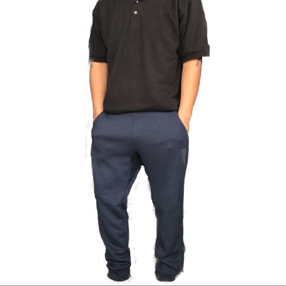 Men’s navy premium slim jogger sweatpants NWT - Picture 3 of 4